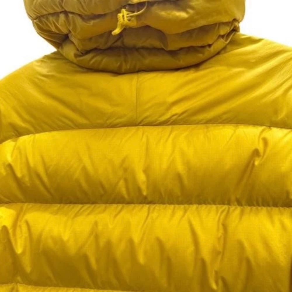 PATAGONIA MENS HI-LOFT DOWN SWEATER HOODY. L 600 DOWN 84902 DEADSTOCK SULFUR YEL - Picture 14 of 15